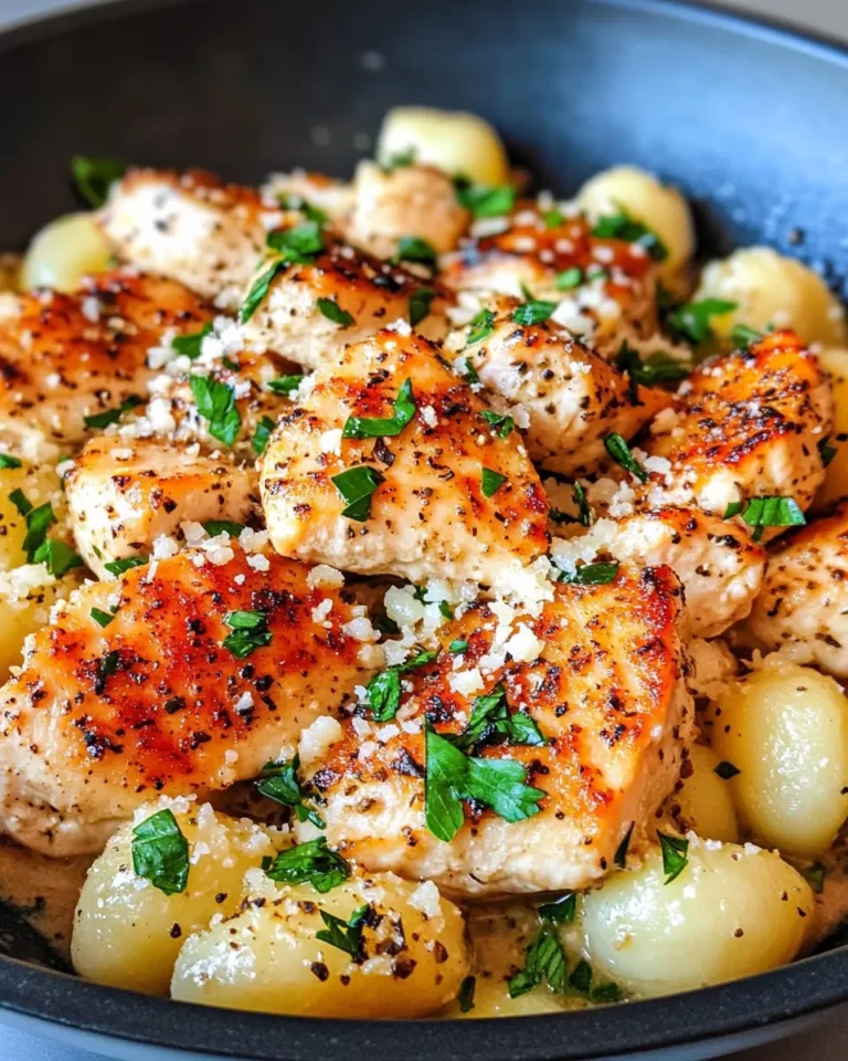 Homemade Buttery Herb Chicken and Gnocchi Skillet photo