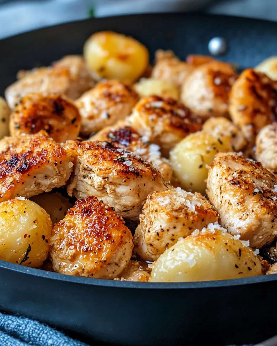 Easy Buttery Herb Chicken and Gnocchi Skillet recipe photo