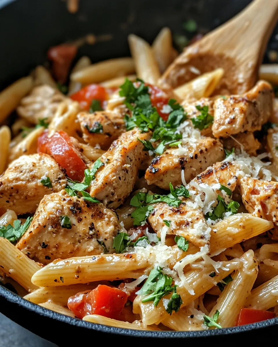 Classic Caribbean Jerk Chicken Pasta (Creamy) dish photo