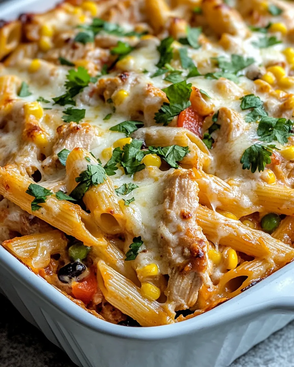 Homemade Cheesy Chicken Fajita Pasta Bake recipe photo
