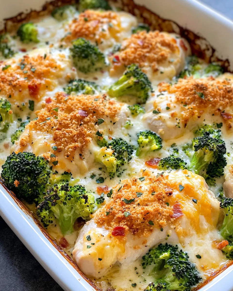 Easy Cheesy Smothered Chicken and Broccoli Bake recipe photo