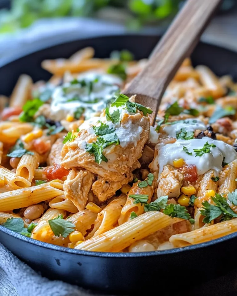 Homemade Creamy Chicken Enchilada Pasta Skillet photo