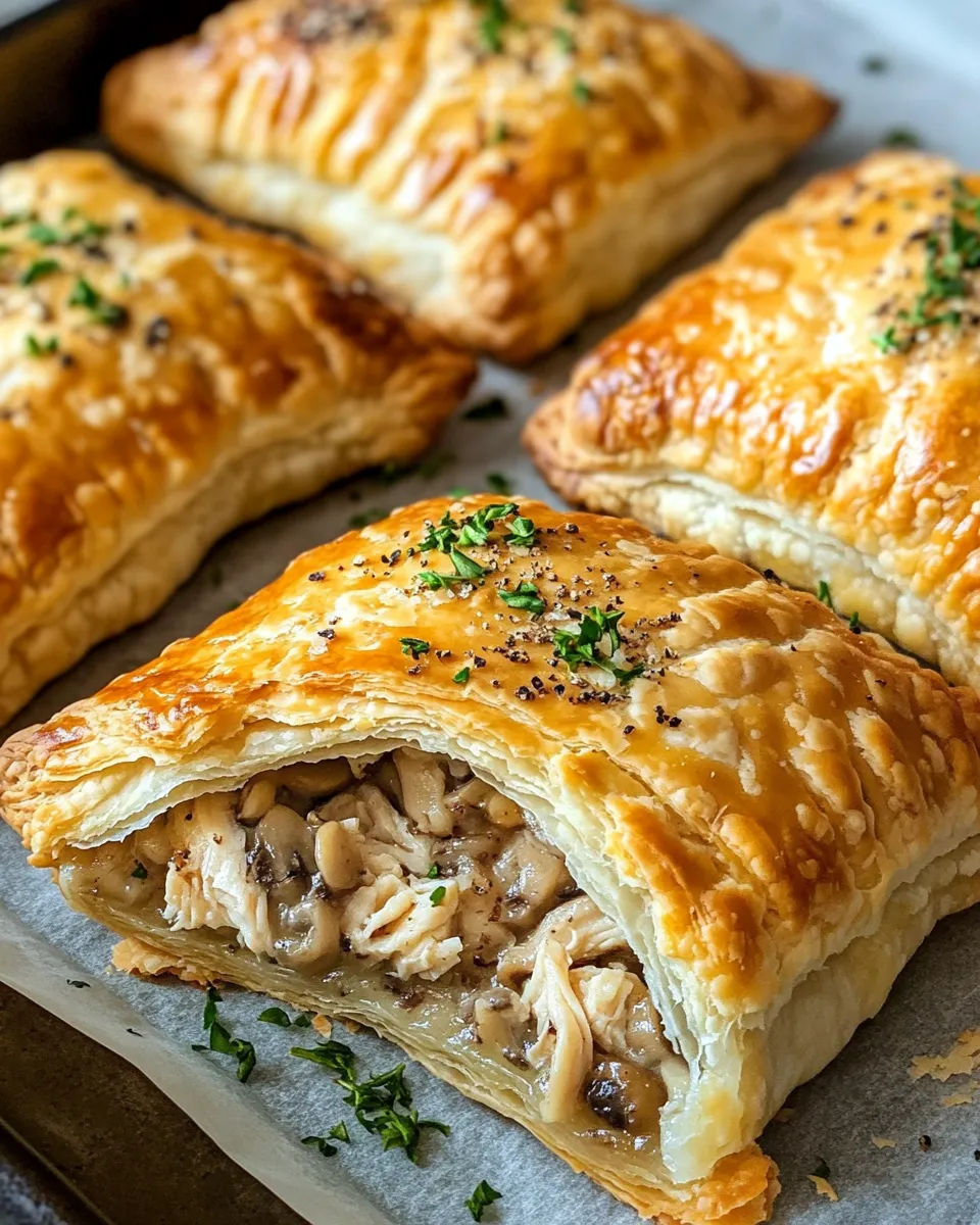 Classic Creamy Chicken and Mushroom Hand Pies image