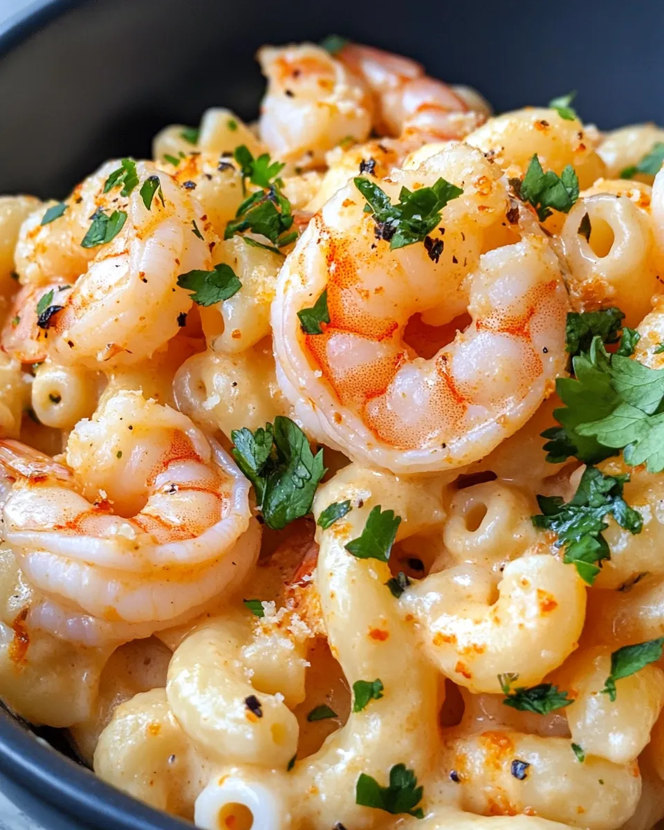 Easy Creamy Chipotle Shrimp Mac recipe image