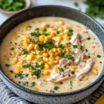 Homemade Creamy Corn and Chicken Chowder with Potatoes recipe photo