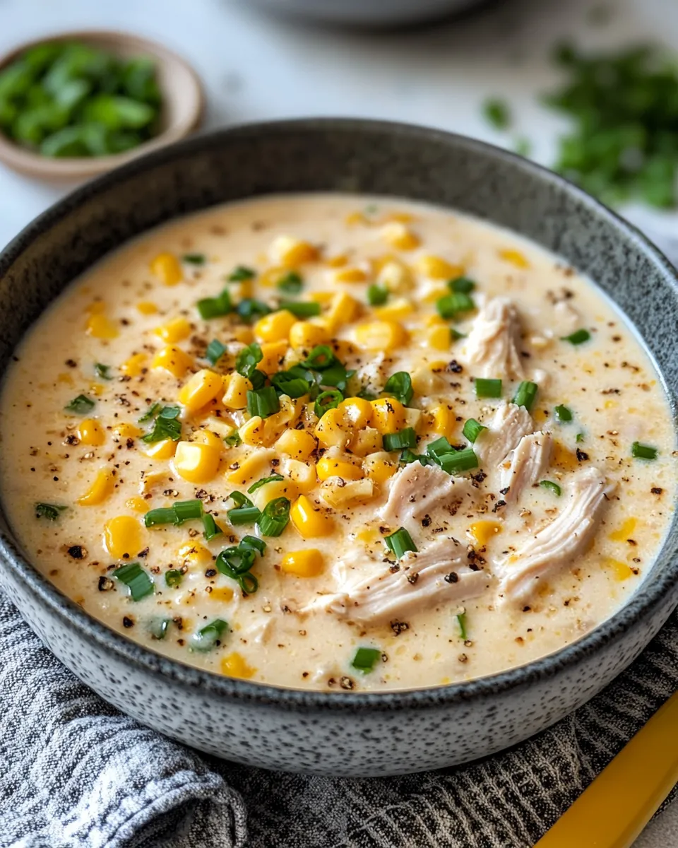 Homemade Creamy Corn and Chicken Chowder with Potatoes recipe photo