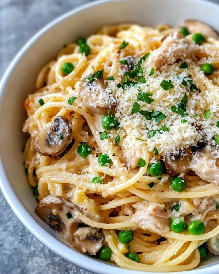 Homemade Creamy Mushroom Turkey Tetrazzini Bake photo