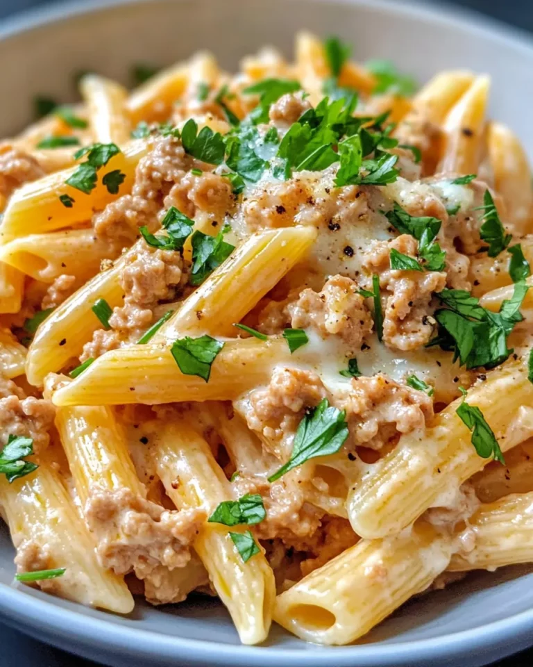 Homemade Creamy Poblano Turkey Pasta recipe photo