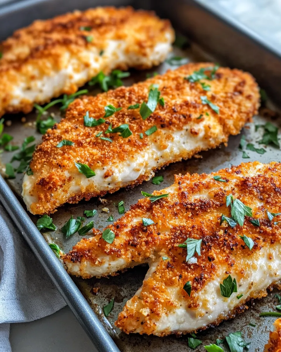 Homemade Crispy Parmesan Crusted Chicken Cutlets photo