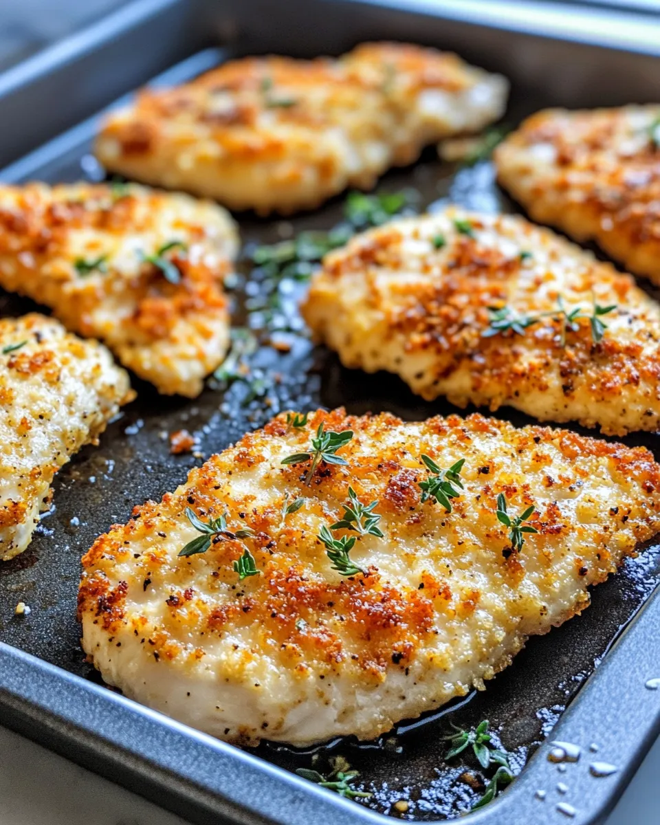 Classic Crispy Parmesan Crusted Chicken Cutlets image
