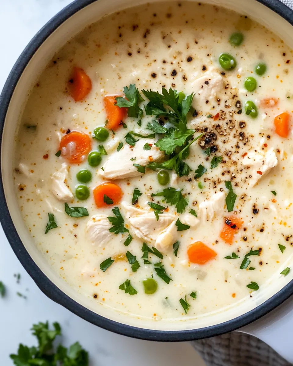 Homemade Garlic Butter Chicken Rice Soup recipe photo