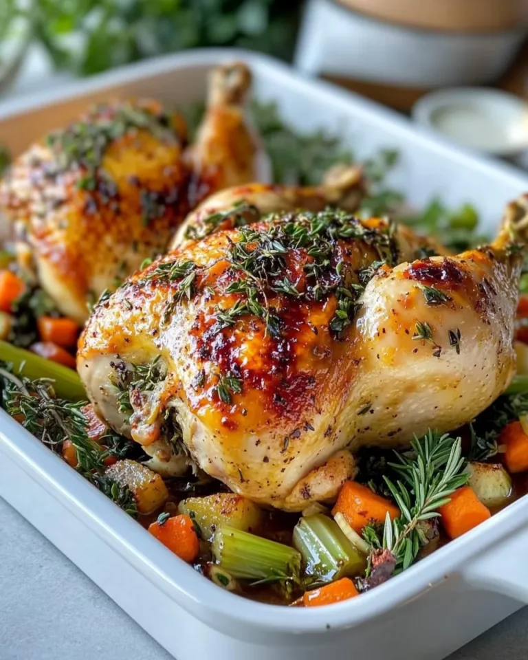 Homemade Herb Butter Roast Chicken with Pan Gravy photo
