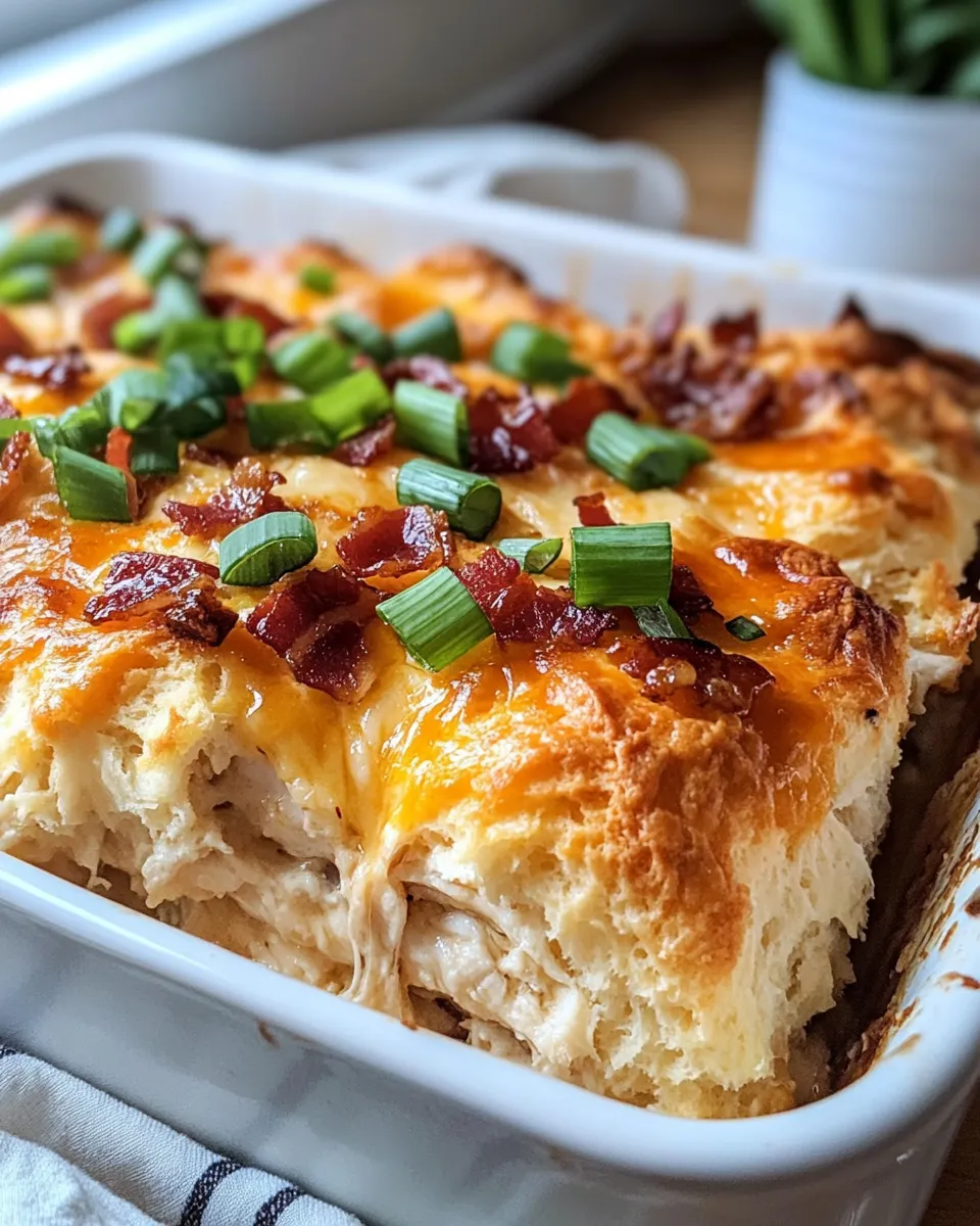 Easy Honey Butter Chicken Biscuit Bake recipe image