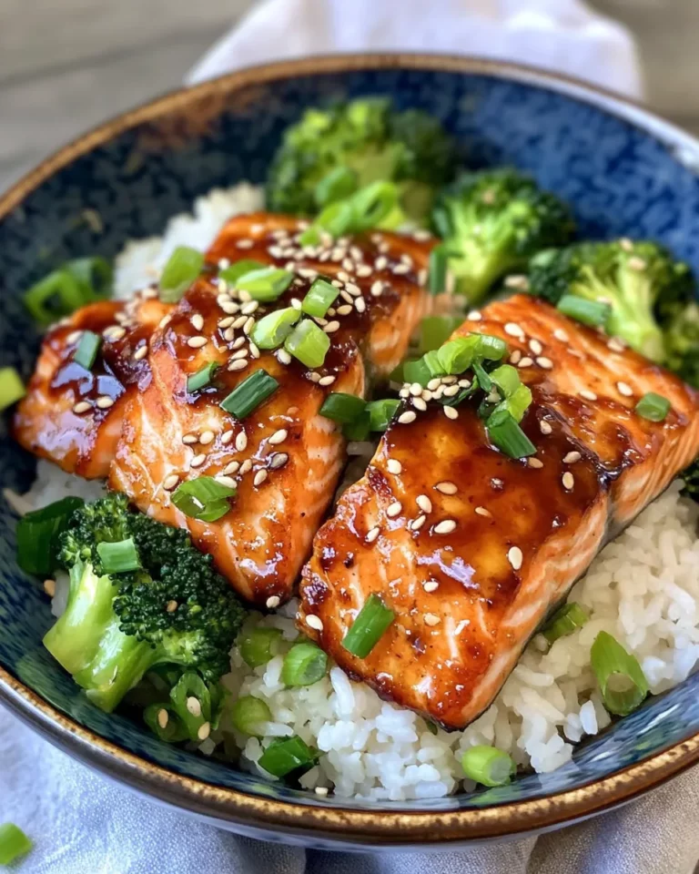 Homemade Sticky Honey Soy Salmon Rice Bowls photo