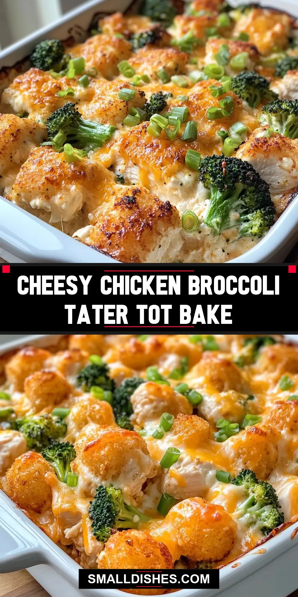 Cheesy Chicken Broccoli Tater Tot Bake (Irresistible & Delicious)