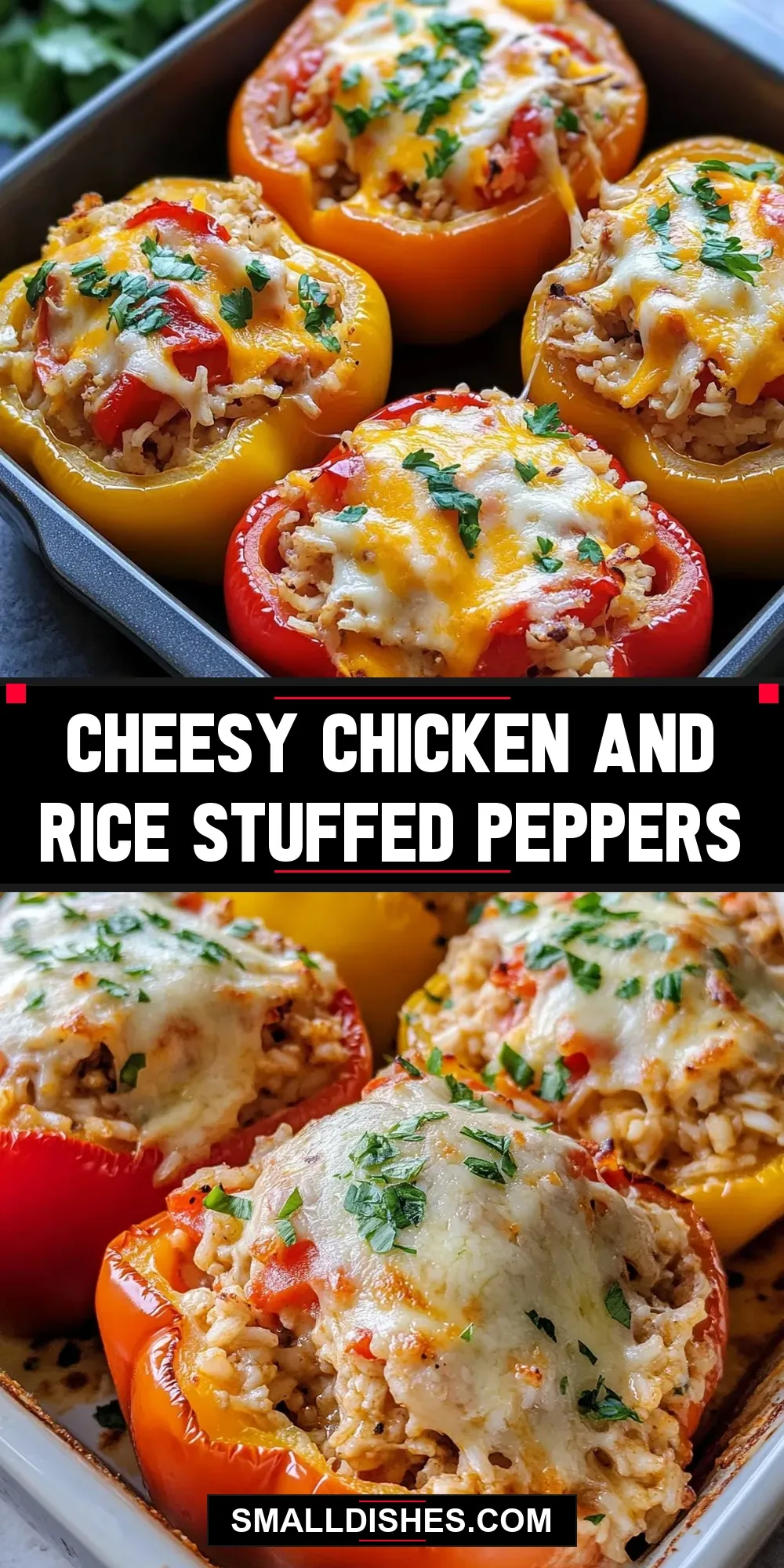 Cheesy Chicken And Rice Stuffed Peppers (Tasty & Delicious)