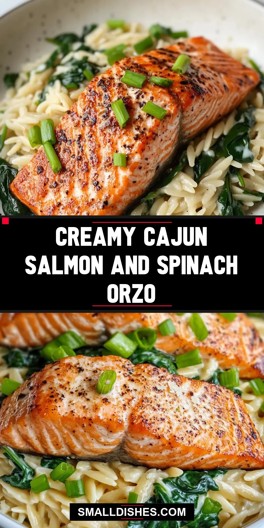 How To Make Quick Creamy Cajun Salmon And Spinach Orzo