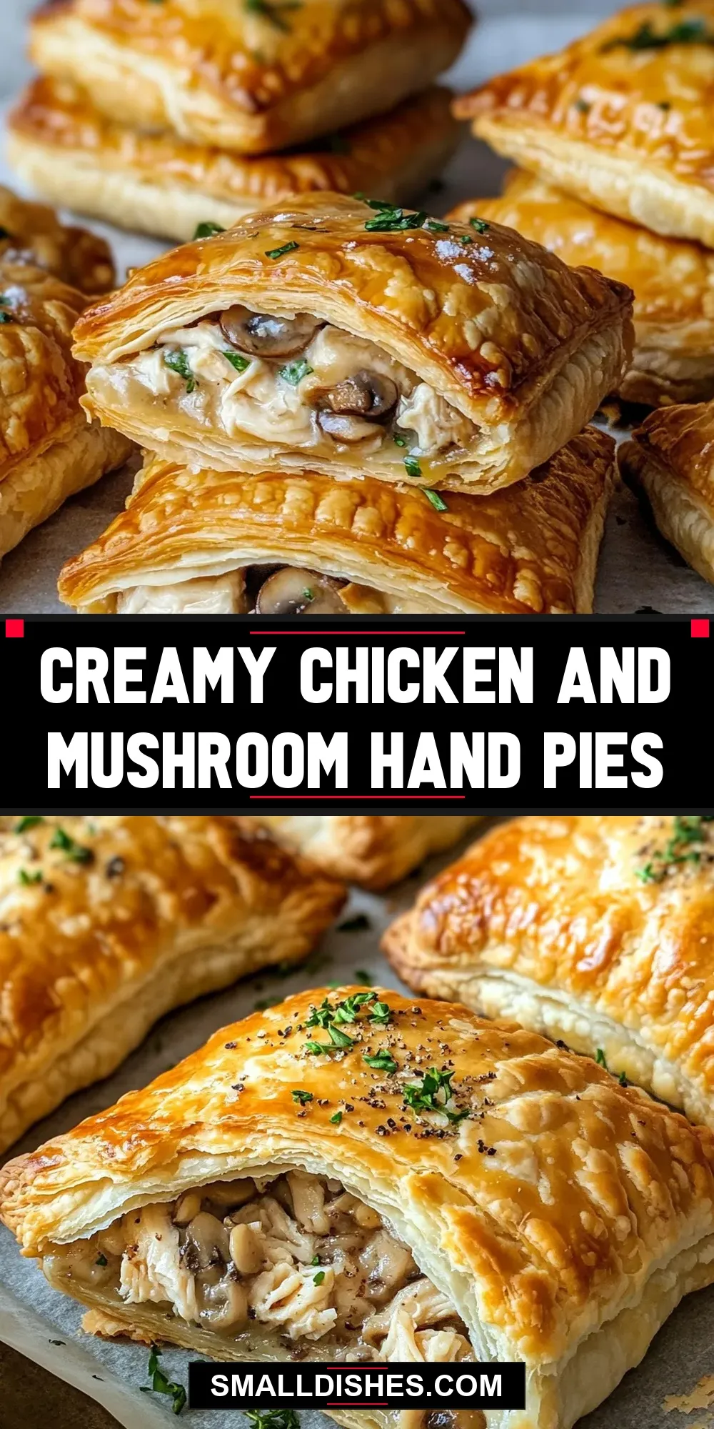 The Best Creamy Chicken And Mushroom Hand Pies Ever