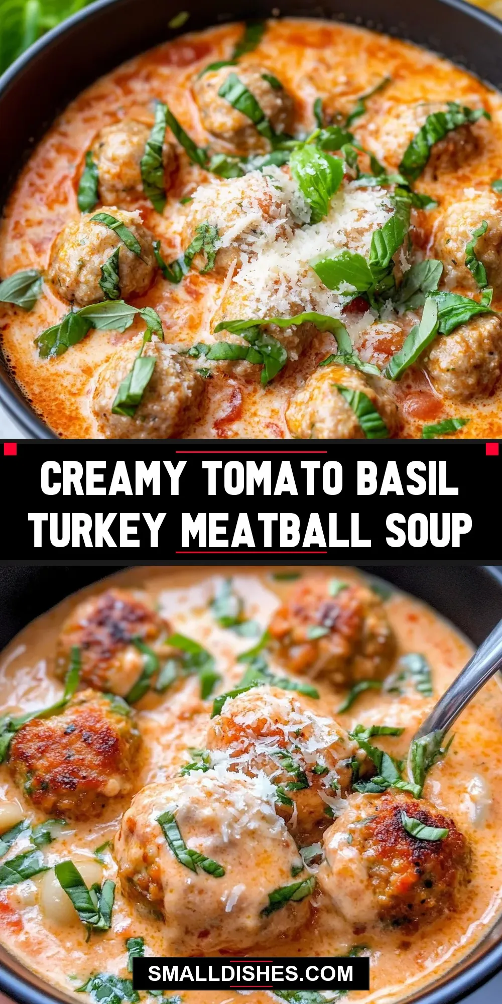 Creamy Tomato Basil Turkey Meatball Soup (Ultimate & Delicious)