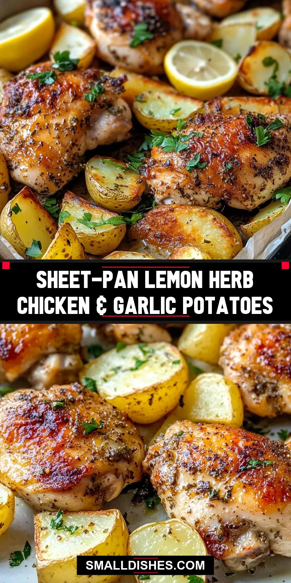 Ultimate Sheet-Pan Lemon Herb Chicken & Garlic Potatoes