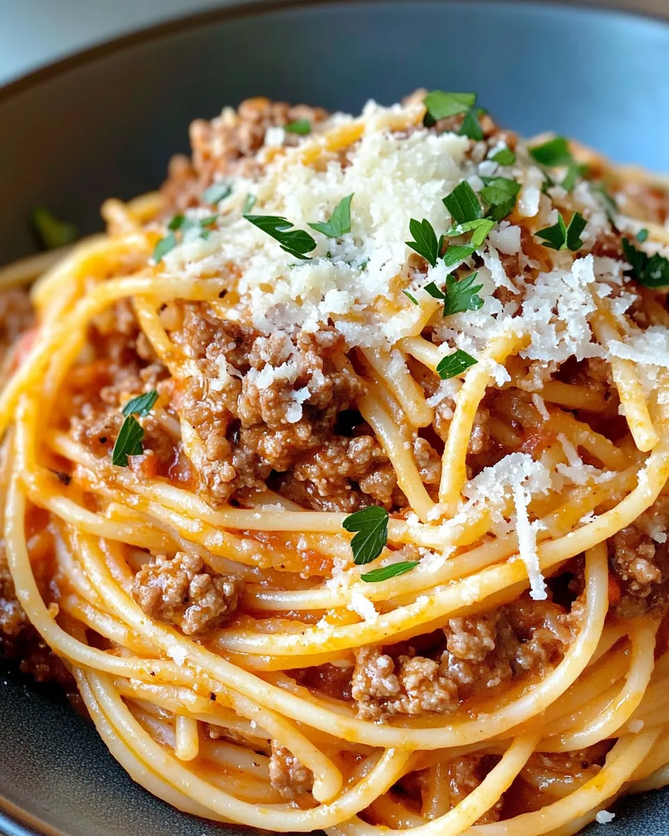 Classic Cajun Beef Spaghetti with Creamy Three-Cheese Parmesan Sauce image