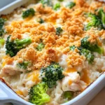 Homemade Cheesy Chicken Broccoli Rice Bake with Ritz Crunch photo