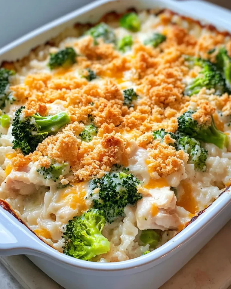 Homemade Cheesy Chicken Broccoli Rice Bake with Ritz Crunch photo
