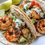 Delicious Chipotle Lime Shrimp Tacos with Avocado Crema recipe photo