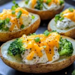 Homemade Creamy Broccoli Cheddar Stuffed Baked Potatoes photo