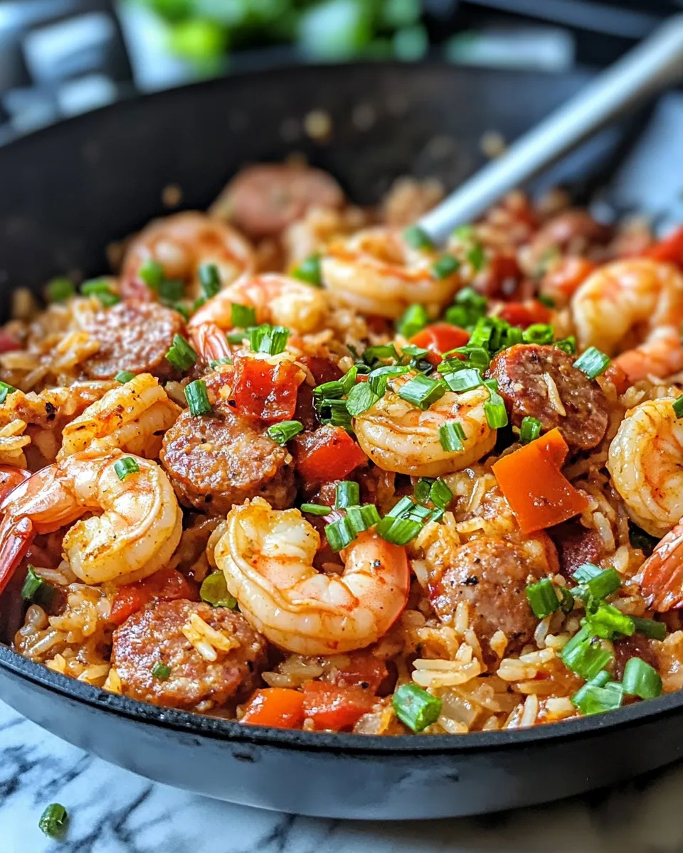 Classic Creamy Cajun Shrimp and Sausage-Style Turkey Jambalaya image