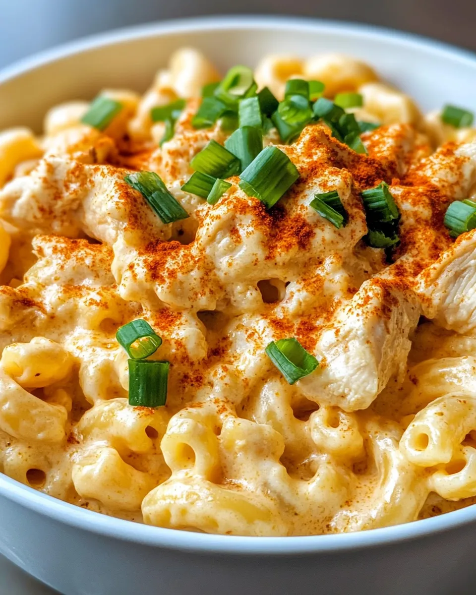 Homemade Creamy Chipotle Chicken Mac and Cheese recipe photo