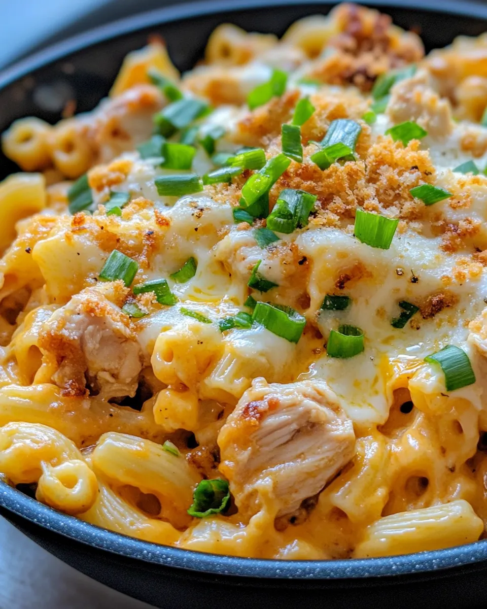 Classic Creamy Chipotle Chicken Mac and Cheese dish photo