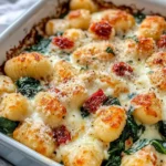 Homemade Creamy Spinach and Sun-Dried Tomato Gnocchi Bake recipe photo