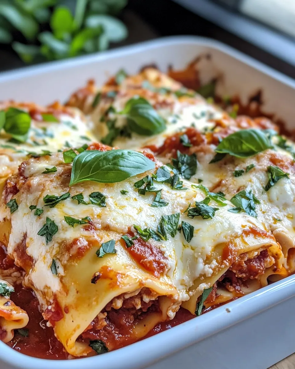 Classic Creamy Sun-Dried Tomato Basil Lasagna Roll-Ups dish photo