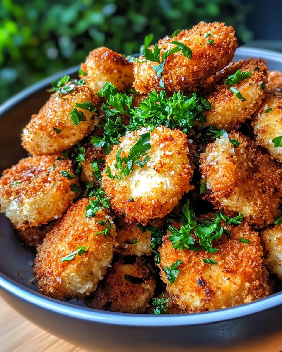 Classic Crispy Garlic Fried Mushrooms image