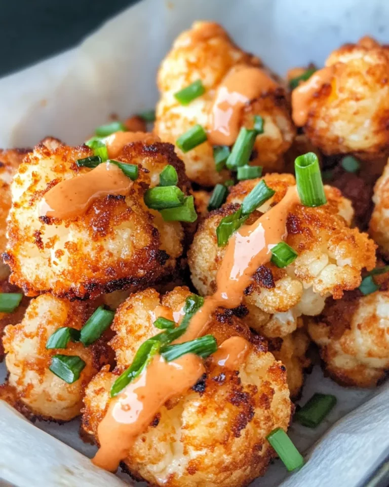 Homemade Crispy Honey Garlic Cauliflower Bites with Sriracha Mayo photo