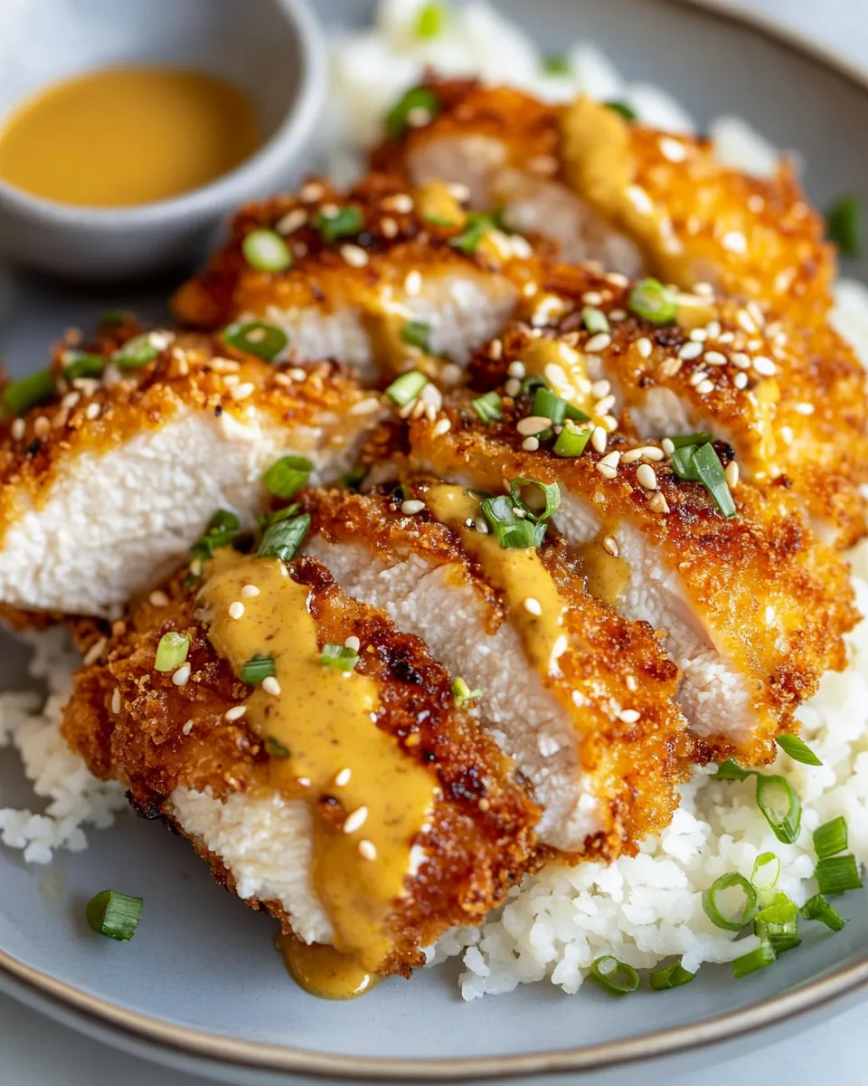 Classic Crispy Sesame Chicken Katsu with Curry Sauce image