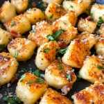 Homemade Garlic Parmesan Gnocchi with Crispy Pancake-Style Seared Sides photo
