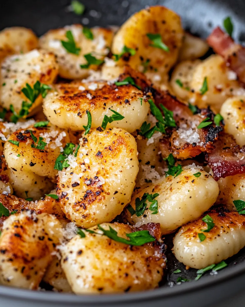 Easy Garlic Parmesan Gnocchi with Crispy Pancake-Style Seared Sides recipe photo