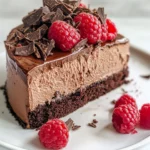 Homemade Heavenly Raspberry Chocolate Mousse Cake with a Silky Finish photo