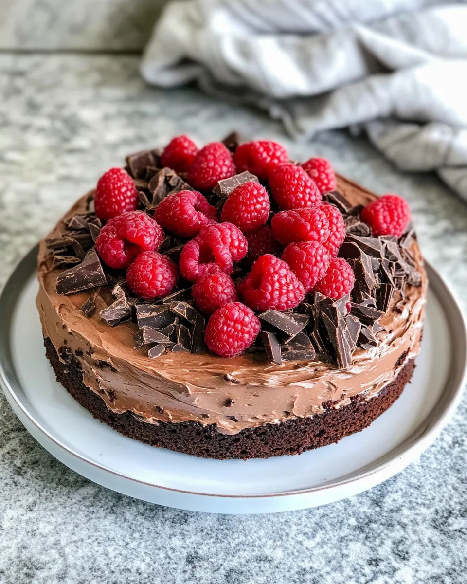Classic Heavenly Raspberry Chocolate Mousse Cake with a Silky Finish image