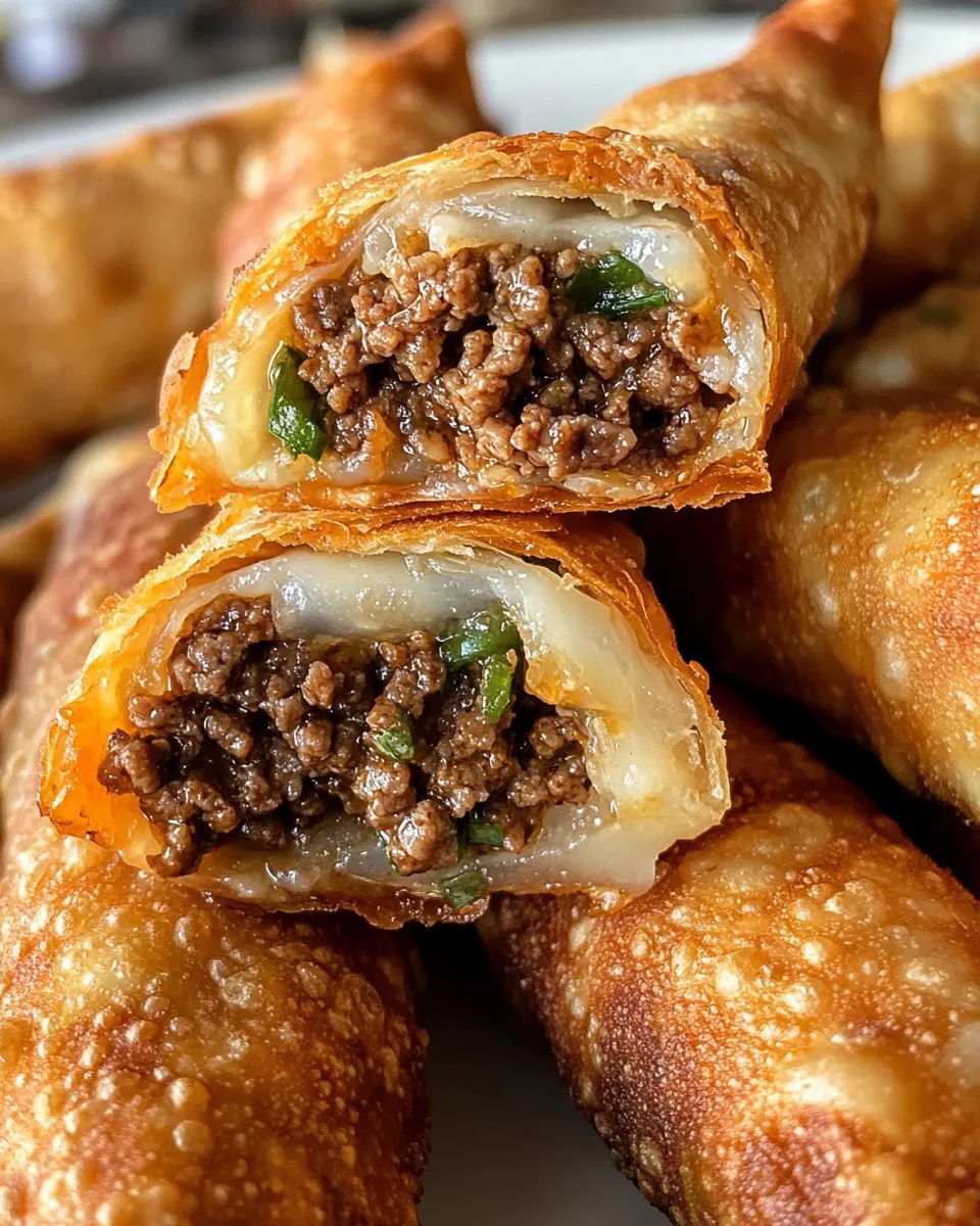 Homemade Philly Cheesesteak Eggrolls recipe photo