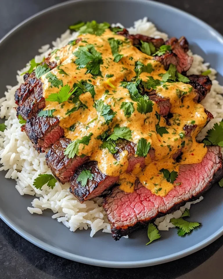 Delicious Steak and Queso with Rice food shot