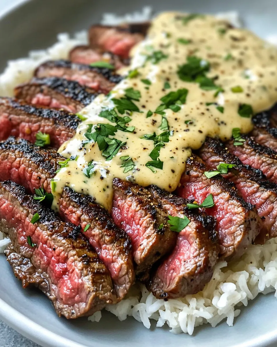 Classic Steak and Queso with Rice recipe image