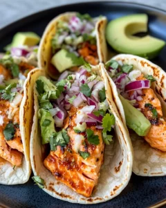 Delicious Sweet Chili Lime Salmon Tacos with Cabbage Crunch recipe photo