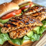 Homemade Sweet Heat Honey Chipotle Chicken Sandwiches recipe photo