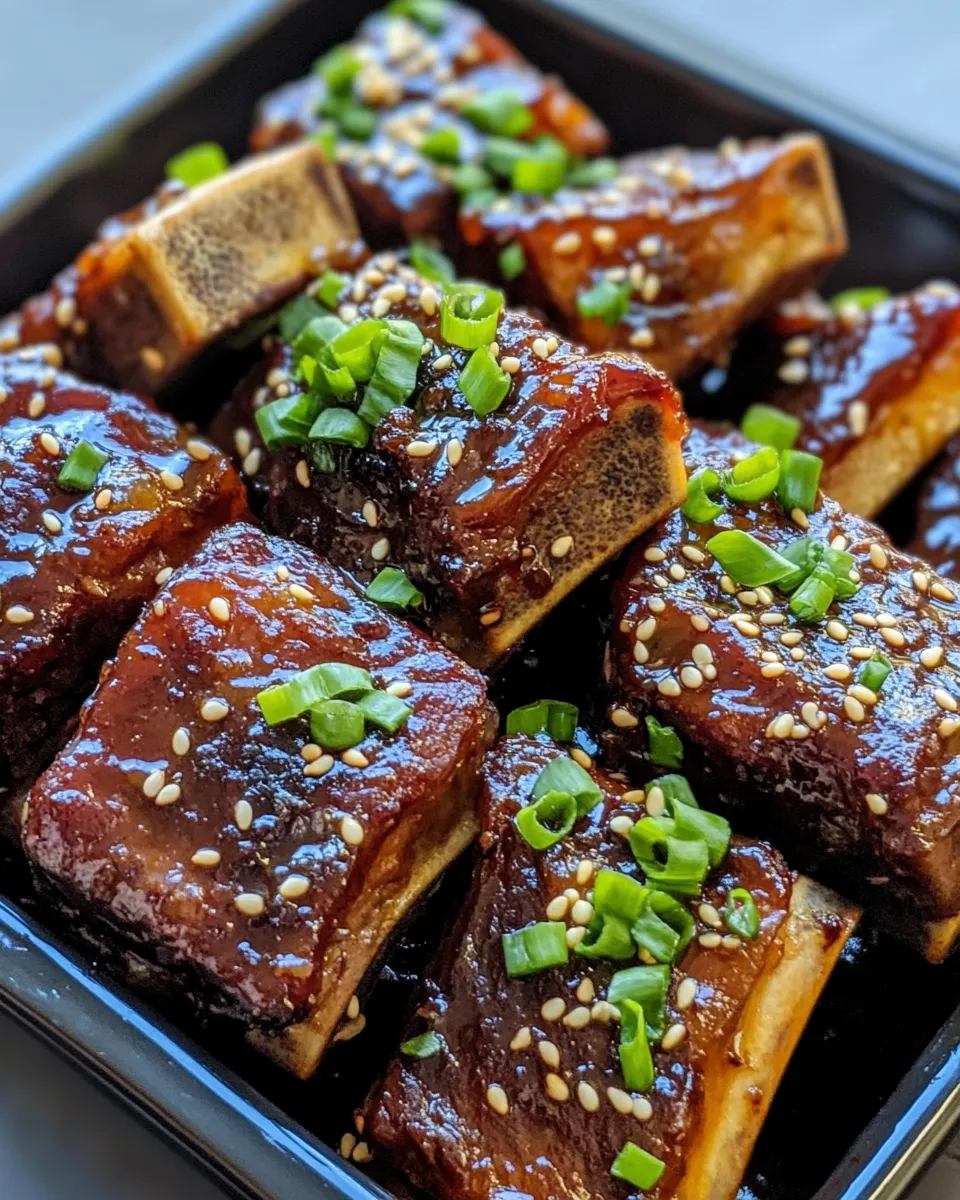 Classic Sweet Soy Garlic Sticky Ribs-Style Beef Short Bites image