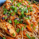 Homemade Sweet and Spicy Gochujang Chicken Noodles photo