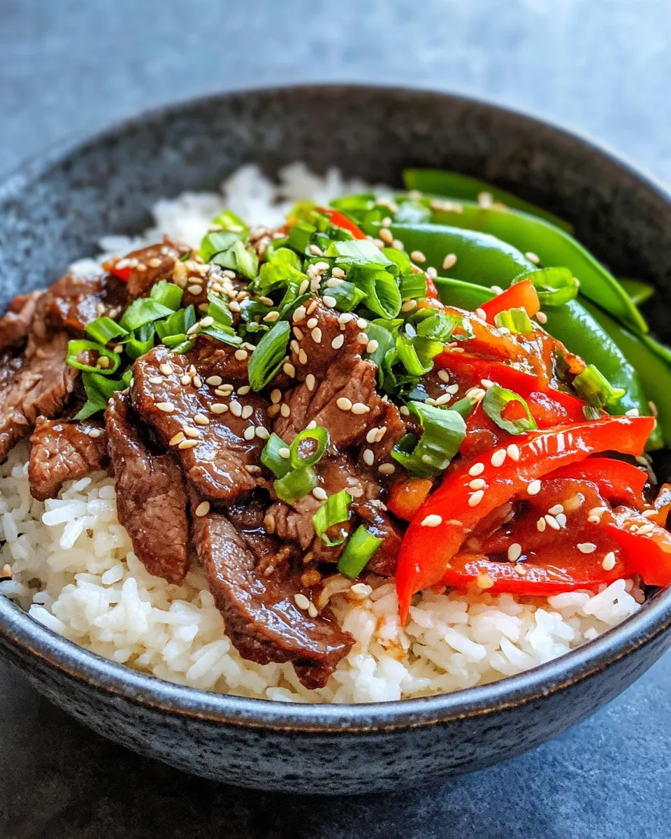 Classic Sweet and Sticky Hoisin Beef Rice Bowls image