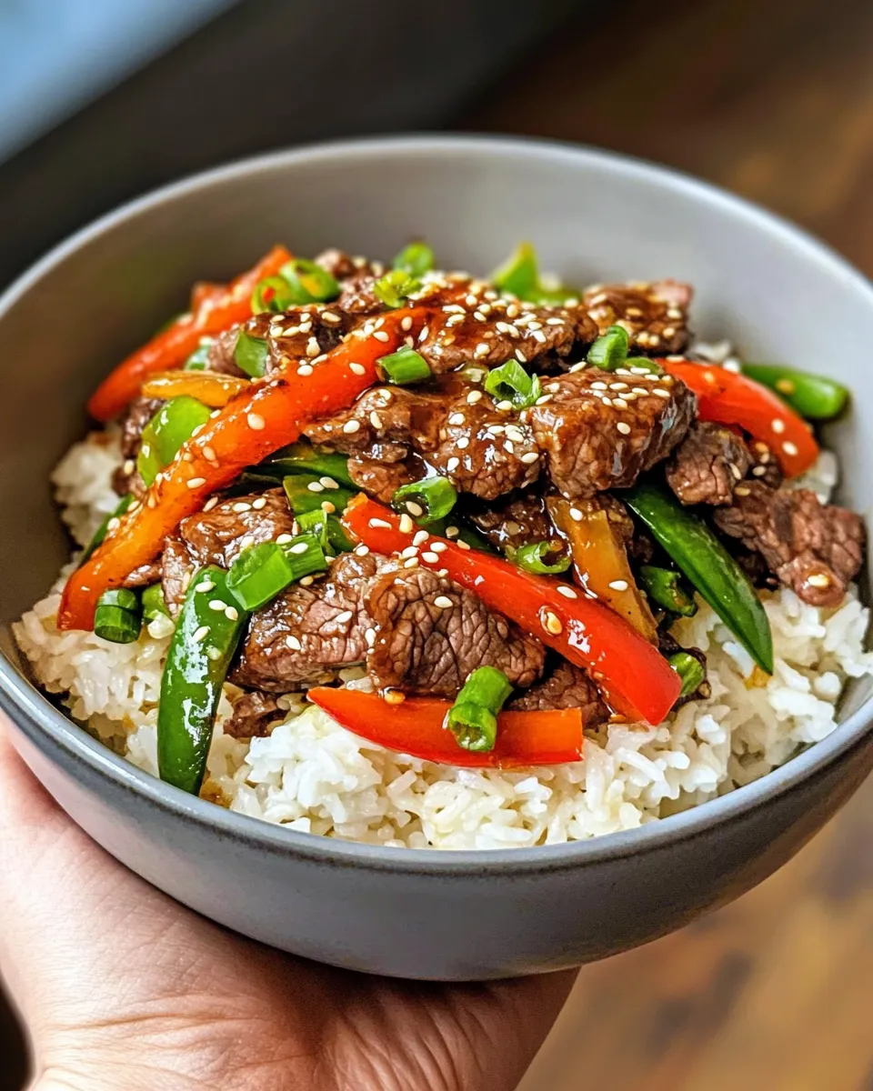 Easy Sweet and Sticky Hoisin Beef Rice Bowls picture
